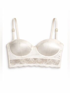 Stella McCartney Ivory Silk Lace Bra 36DD NWT